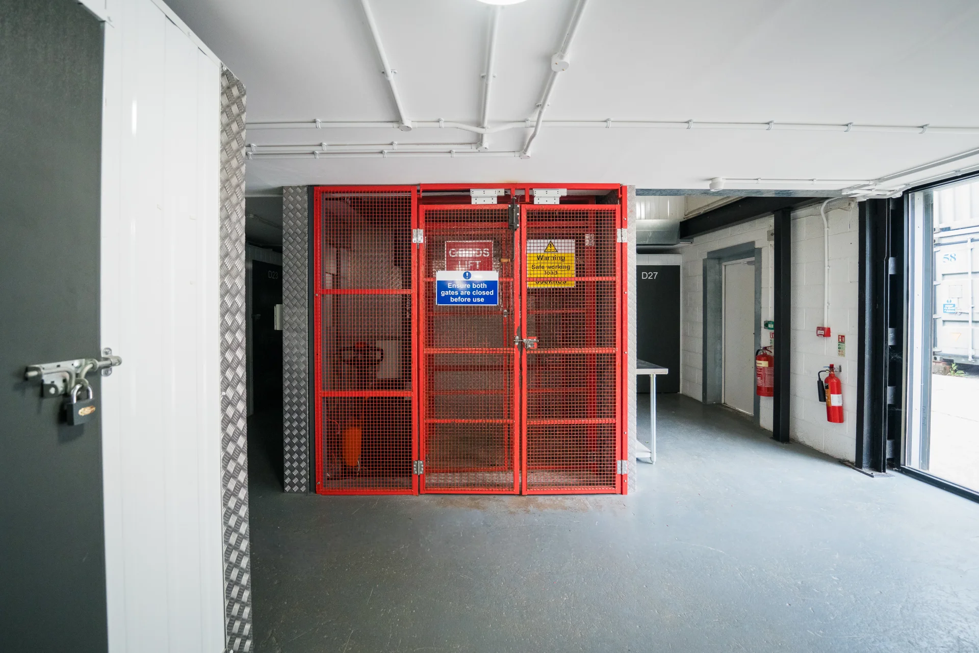 Atlantic Secure Self-Storage Barry Goods Lift Loading Area 4 Packaging Supplies